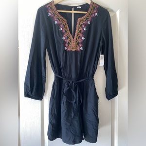 Black Shorts Romper -Size- M
